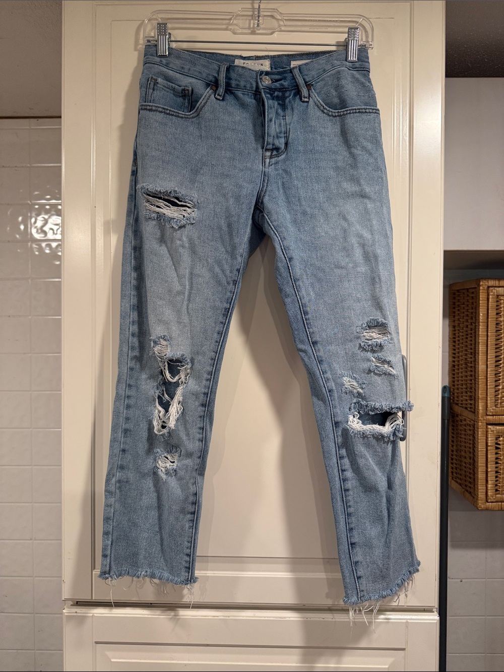 PacSun Light Blue Distressed Women’s Jeans size 25 6:24